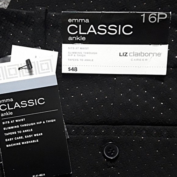 Liz Claiborne Career "Emma" Pants Stylish NWT - Picture 2 of 8